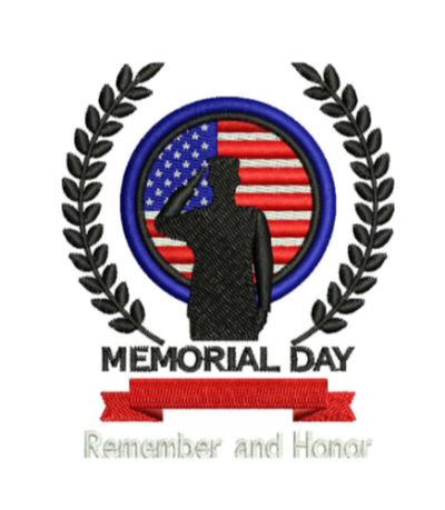 Memorial Day embroidery design-myembdesigns